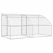 Cușcă pentru câini 2 pcs Argintiu 4 x 2 x 2 m Oțel galvanizat - WALTI WALTI