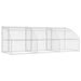 Cușcă pentru câini 3 pcs Argintiu 6 x 2 x 2 m Oțel galvanizat - WALTI WALTI