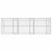 Cușcă pentru câini 3 pcs Argintiu 6 x 2 x 2 m Oțel galvanizat - WALTI WALTI