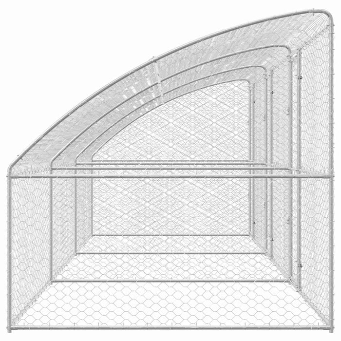 Cușcă pentru câini 3 pcs Argintiu 6 x 2 x 2 m Oțel galvanizat - WALTI WALTI
