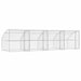 Cușcă pentru câini 4 pcs Argintiu 8 x 2 x 2 m Oțel galvanizat - WALTI WALTI