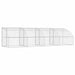 Cușcă pentru câini 4 pcs Argintiu 8 x 2 x 2 m Oțel galvanizat - WALTI WALTI