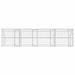 Cușcă pentru câini 4 pcs Argintiu 8 x 2 x 2 m Oțel galvanizat - WALTI WALTI