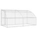 Cușcă pentru câini 2 pcs Argintiu 4 x 2 x 2 m Oțel galvanizat - WALTI WALTI