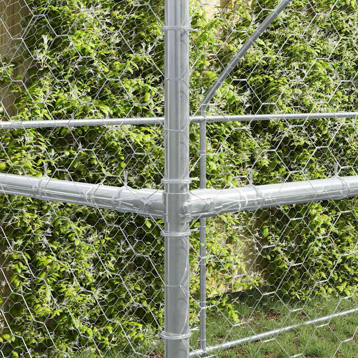Cușcă pentru câini 3 pcs Argintiu 6 x 2 x 2 m Oțel galvanizat - WALTI WALTI