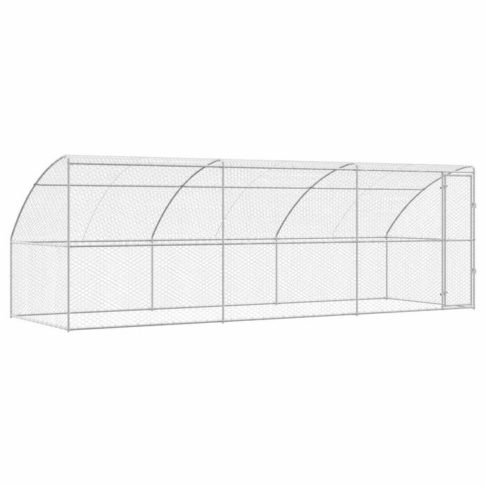 Cușcă pentru câini 3 pcs Argintiu 6 x 2 x 2 m Oțel galvanizat - WALTI WALTI