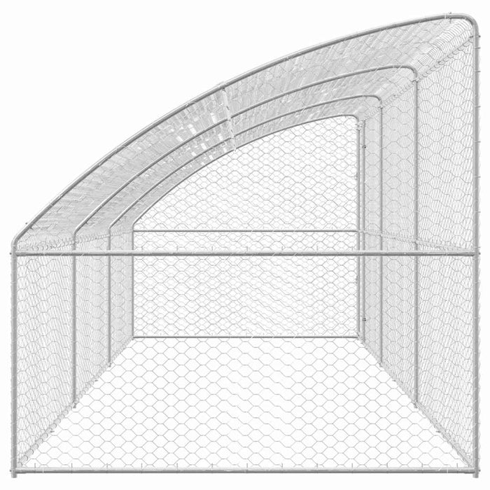 Cușcă pentru câini 3 pcs Argintiu 6 x 2 x 2 m Oțel galvanizat - WALTI WALTI