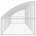 Cușcă pentru câini 4 pcs Argintiu 8 x 2 x 2 m Oțel galvanizat - WALTI WALTI