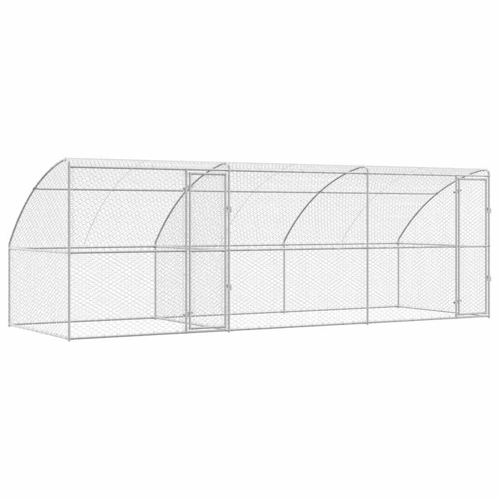 Cușcă pentru câini 3 pcs Argintiu 6 x 2 x 2 m Oțel galvanizat - WALTI WALTI