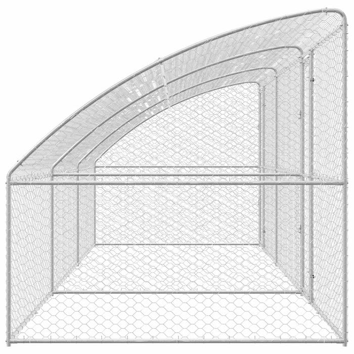 Cușcă pentru câini 3 pcs Argintiu 6 x 2 x 2 m Oțel galvanizat - WALTI WALTI