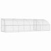 Cușcă pentru câini 4 pcs Argintiu 8 x 2 x 2 m Oțel galvanizat - WALTI WALTI