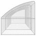 Cușcă pentru câini 4 pcs Argintiu 8 x 2 x 2 m Oțel galvanizat - WALTI WALTI