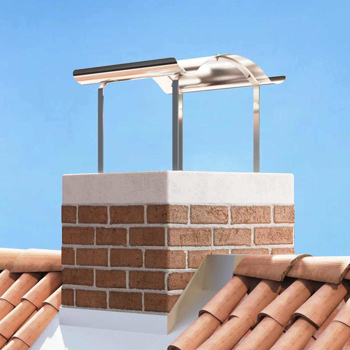Capac pentru Șemineu Argintiu 59.5 x 50 x 36.5 cm - WALTI WALTI