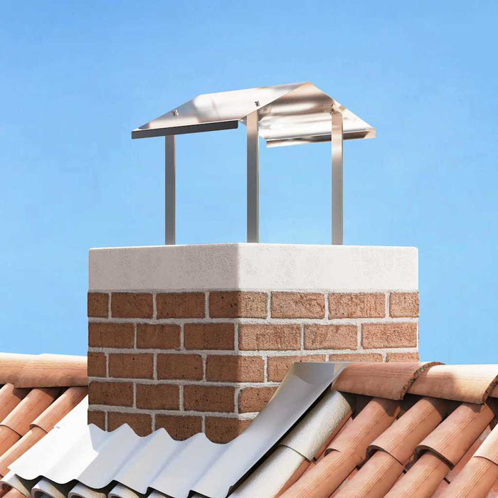 Hood pentru coș de fum Argintiu 40 x 40 x 37.5 cm - WALTI WALTI