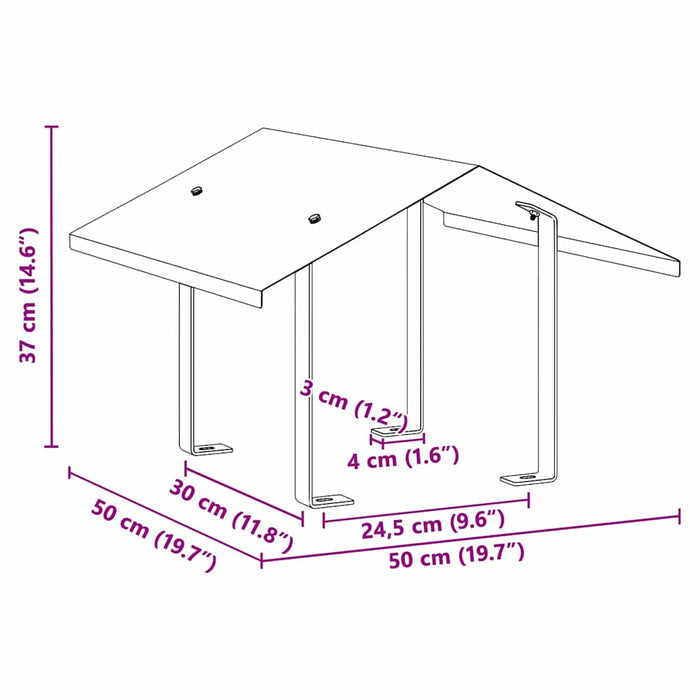Hood pentru coș de fum Argintiu 50 x 50 x 37 cm Oţel inoxidabil - WALTI WALTI