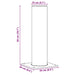 Extensie pentru Capac de Semineu Argintiu 24 x 24 x 50 cm - WALTI WALTI