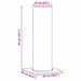Extensie pentru Capac de Semineu Argintiu 26 x 26 x 50 cm - WALTI WALTI