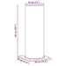 Extensie pentru Capac de Semineu Argintiu 29 x 29 x 50 cm - WALTI WALTI