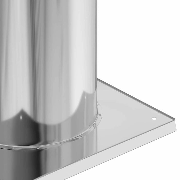 Extensie pentru Capac de Semineu Argintiu 31 x 31 x 50 cm - WALTI WALTI