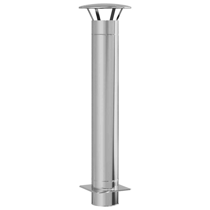 Extensie pentru șemineu Argintiu 35 x 35 x 132 cm - WALTI WALTI
