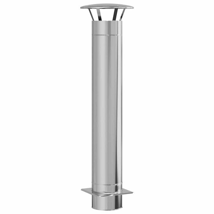 Extensie pentru șemineu Argintiu 35 x 35 x 132 cm WALTI