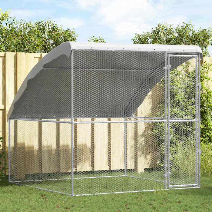 Cușcă pentru pui Argintiu 2 x 2 x 2 m Oțel Galvanizat - WALTI WALTI