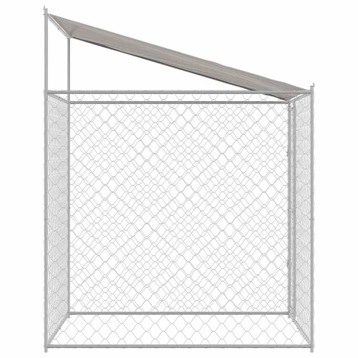 Cușcă pentru câini cu acoperiș Argintiu 200 x 200 x 258 cm - WALTI WALTI