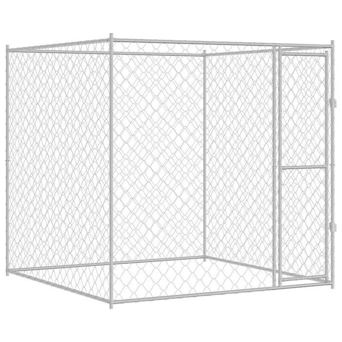Cușcă pentru câine Argintiu 200 x 200 x 200 cm Oțel Galvanizat - WALTI WALTI