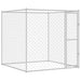Cușcă pentru câine Argintiu 200 x 200 x 200 cm Oțel Galvanizat - WALTI WALTI
