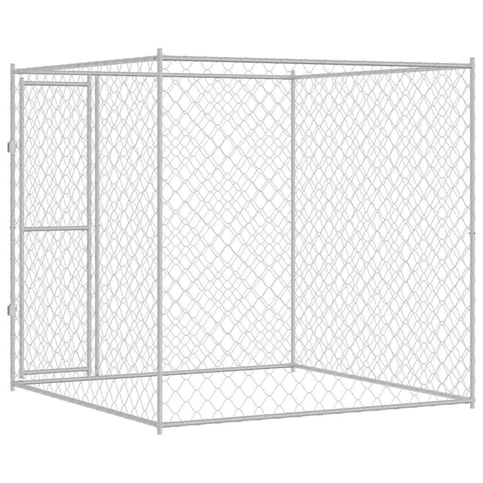 Cușcă pentru câine Argintiu 200 x 200 x 200 cm Oțel Galvanizat - WALTI WALTI