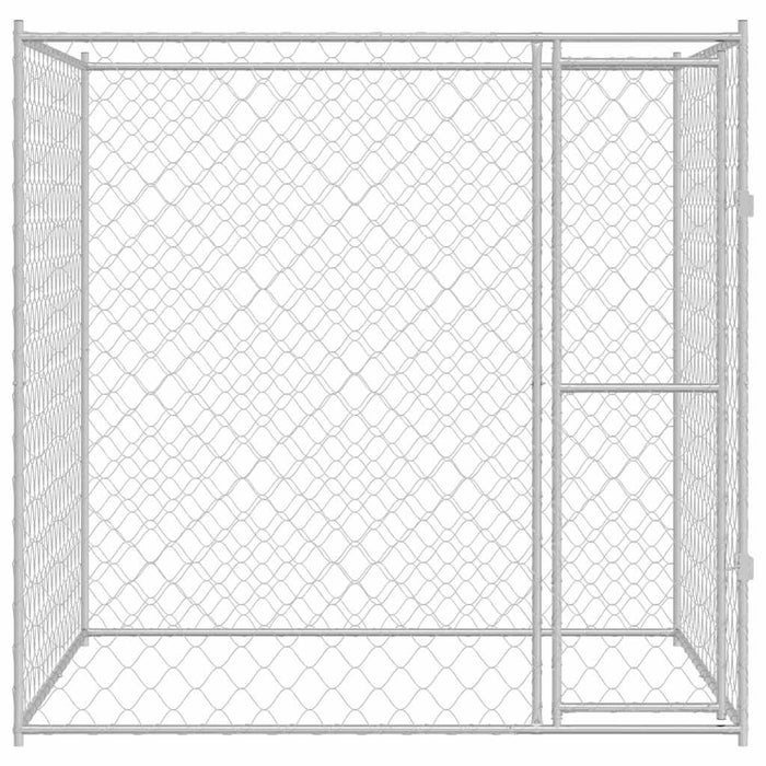Cușcă pentru câine Argintiu 200 x 200 x 200 cm Oțel Galvanizat - WALTI WALTI