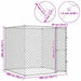 Cușcă pentru câine Argintiu 200 x 200 x 200 cm Oțel Galvanizat - WALTI WALTI