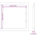 Panouri de acces 2 pcs Alb 20 x 20 x 2 cm Plastic ABS - WALTI WALTI