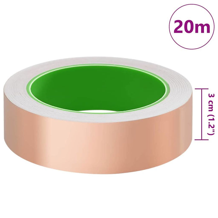 Bandă din cupru dublă față 6 pcs Cupru 2000 x 3 cm Cupru - WALTI WALTI