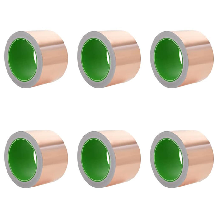 Bandă din cupru dublă față 6 pcs Cupru 2000 x 7 cm Cupru - WALTI WALTI