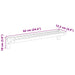 Raft Suspendat pe Perete Bej 62 x 10 x 12.5 cm - WALTI WALTI