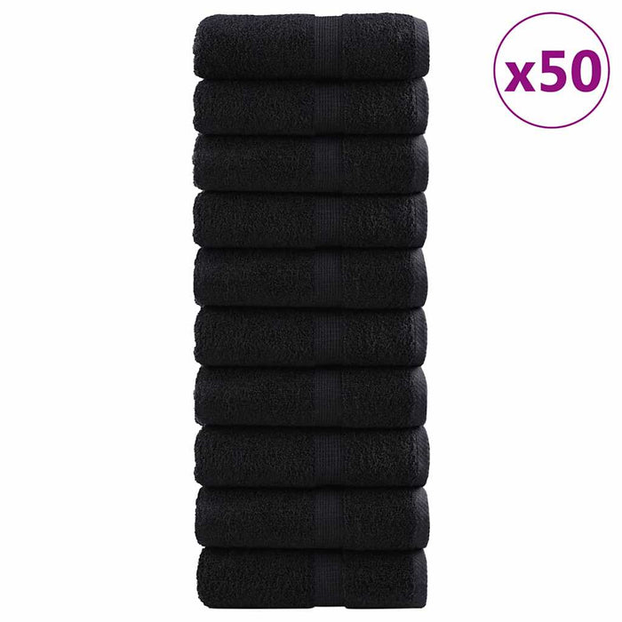 Prosop pentru musafiri SOLUND 50 pcs Negru 30 x 50 cm 550 gsm - WALTI WALTI