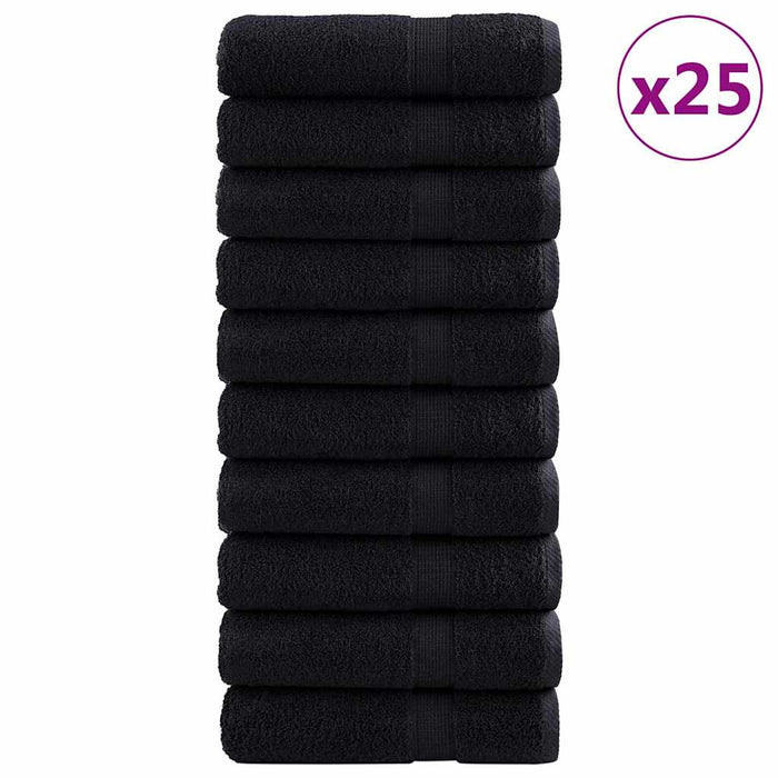 Prosop pentru musafiri SOLUND 25 pcs Negru 70 x 140 cm 550 gsm - WALTI WALTI