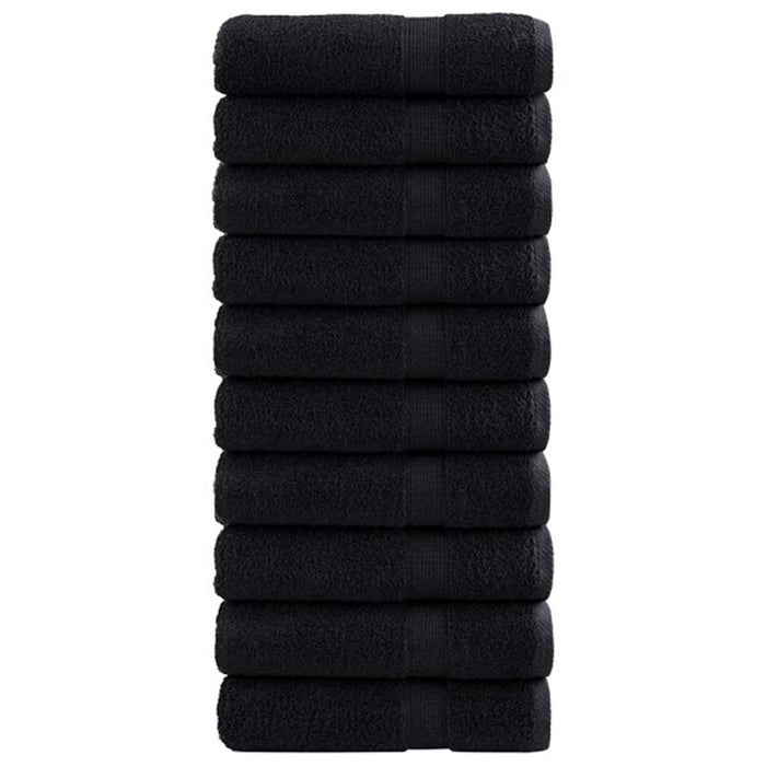 Prosop pentru musafiri SOLUND 25 pcs Negru 100 x 150 cm 550 gsm - WALTI WALTI