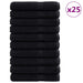 Prosop pentru musafiri SOLUND 25 pcs Negru 100 x 200 cm 550 gsm - WALTI WALTI