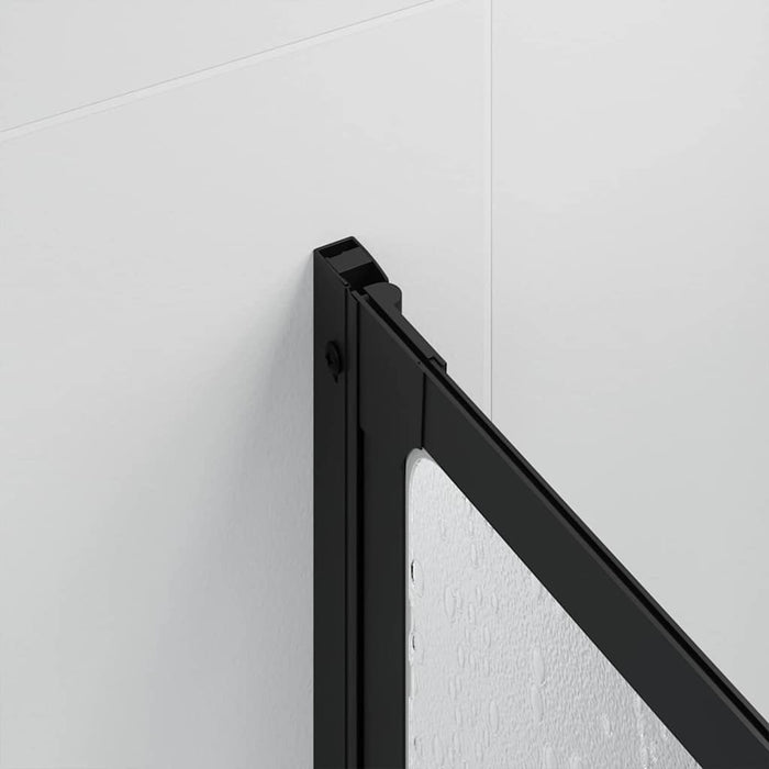 Paravan de duș Altele Manual Negru 168 x 140 cm Aluminiu - WALTI WALTI