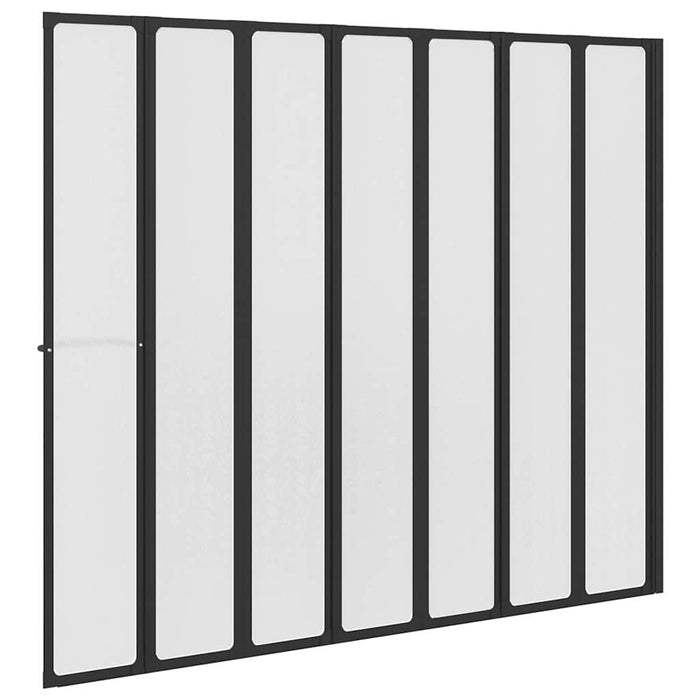 Paravan de duș Altele Manual Negru 168 x 140 cm Aluminiu - WALTI WALTI