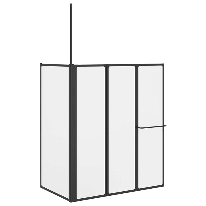 Paravan de duș Alb 120 x 70 x 137 cm Aluminiu - WALTI WALTI