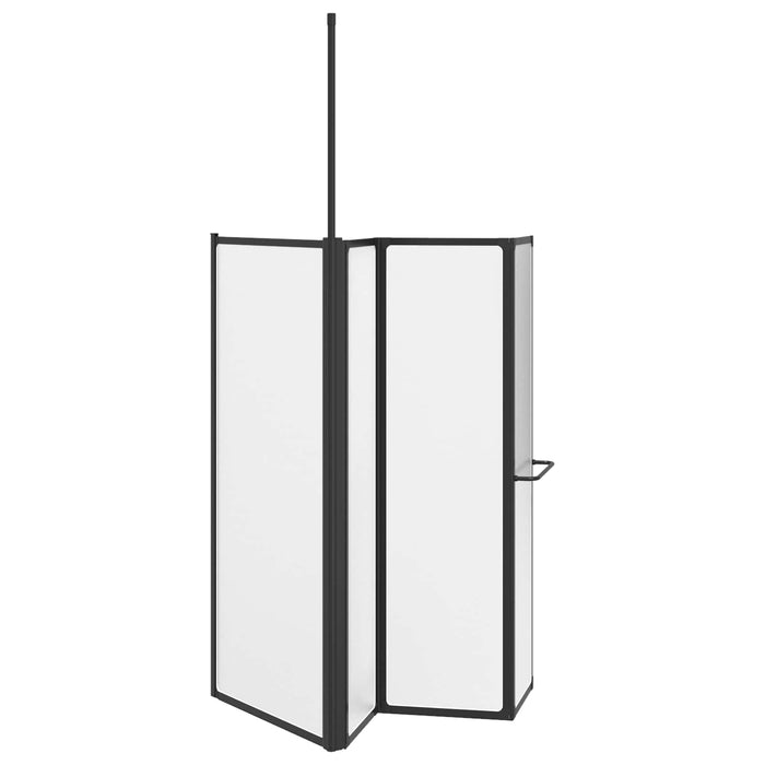 Paravan de duș Alb 120 x 70 x 137 cm Aluminiu - WALTI WALTI