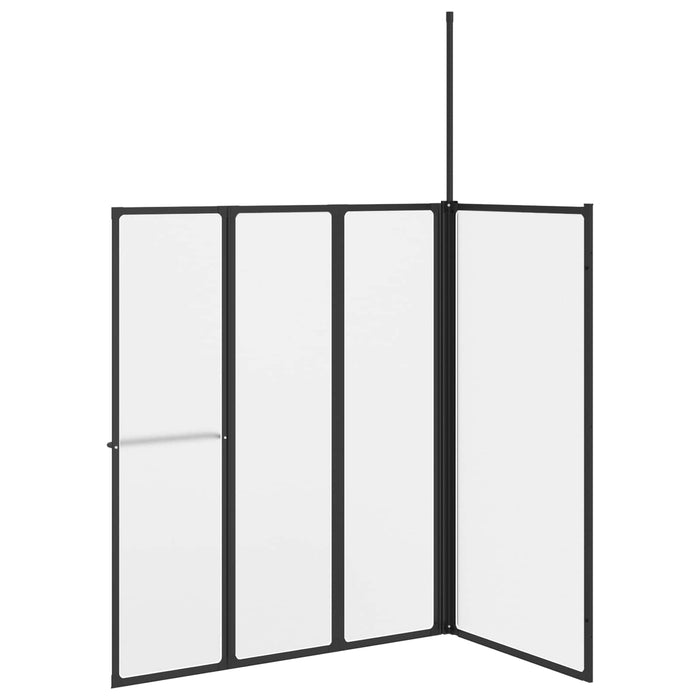 Paravan de duș Alb 120 x 70 x 137 cm Aluminiu - WALTI WALTI