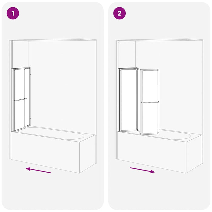 Paravan de duș Pliere Other Negru 120 x 70 x 137 cm Aluminiu - WALTI WALTI