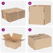 Cutie Pliabilă 50 pcs natural 20 x 15 x 10 cm Carton - WALTI WALTI