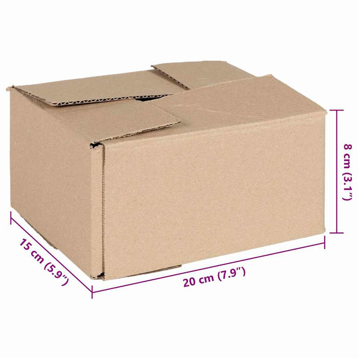 Cutie Pliabilă 50 pcs natural 20 x 15 x 10 cm Carton - WALTI WALTI