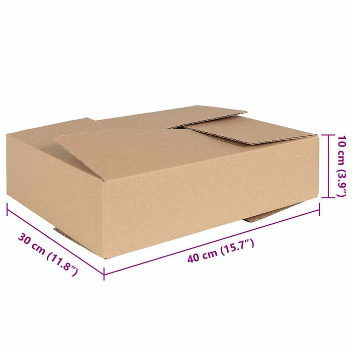 Cutie Pliabilă 50 pcs natural 40 x 30 x 10 cm Carton WALTI