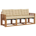 Set de canapele de exterior cu pernă 3 pcs Natural și Bej - WALTI WALTI